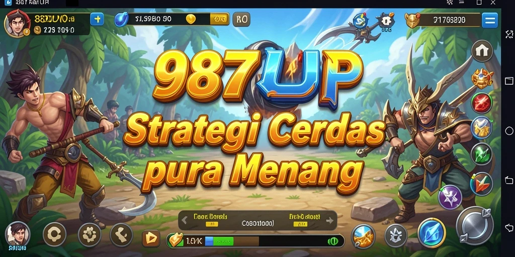 Screenshot utama dari gameplay strategi 987UP yang seru.