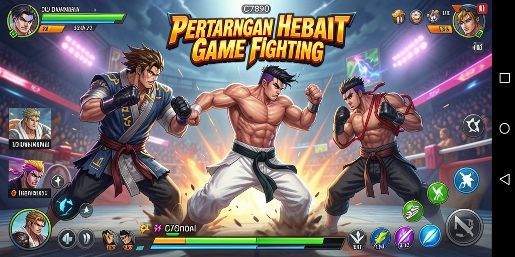 Tampilan gameplay C7890, pertarungan seru dengan grafik menakjubkan.
