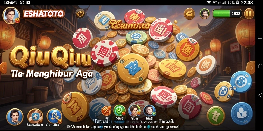 Tampilan gameplay menarik dari ESHATOTO yang menghadirkan QiuQiu seru.