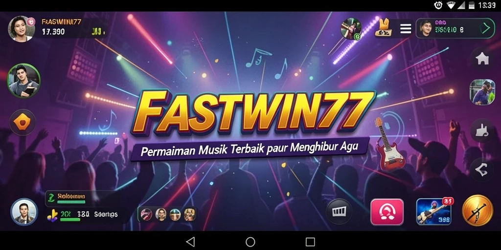 Screenshot yang menunjukkan pengalaman bermain musik yang seru dan interaktif.