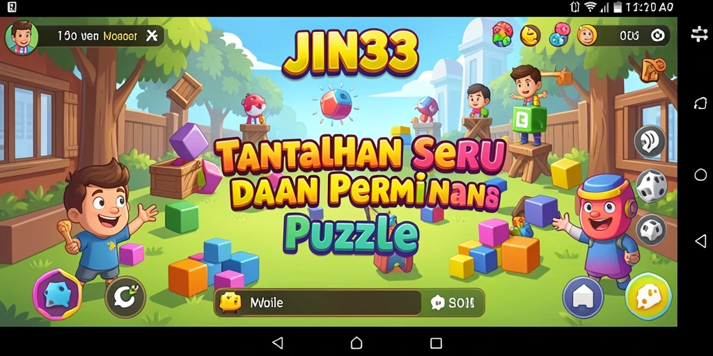 Tampilan gameplay JIN33 yang menarik dengan berbagai puzzle menantang.