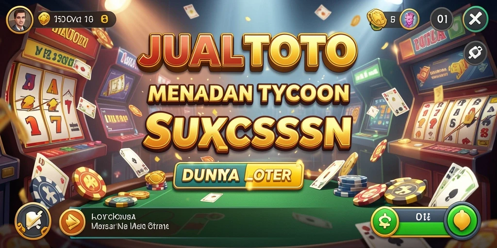 Tampilan gameplay JUALTOTO yang menarik dengan elemen Tycoon.