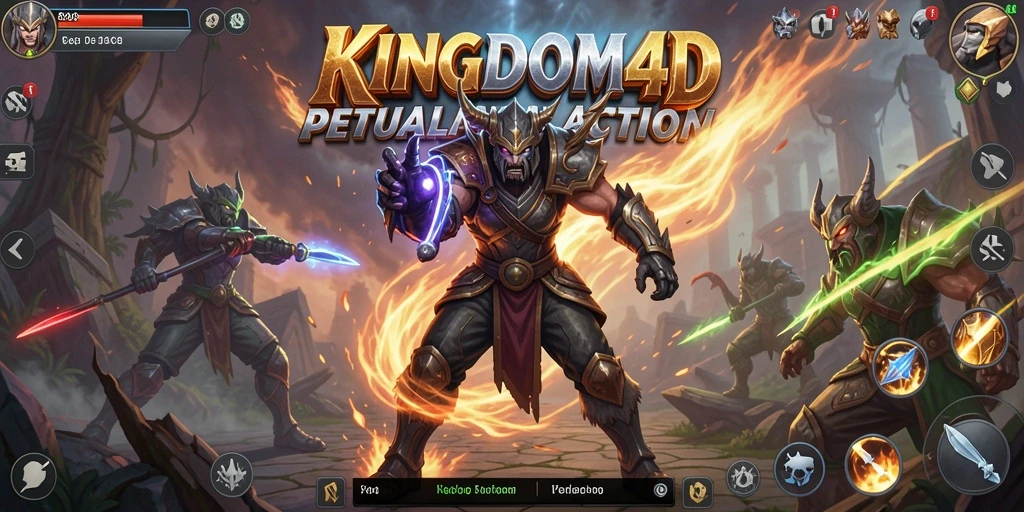 Tampilan gameplay KINGDOM4D yang penuh aksi dan seru.