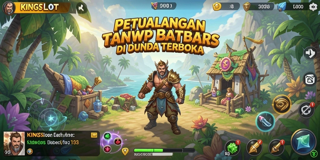 Tangkapan layar menampilkan aksi seru di dunia terbuka KINGSLOT.