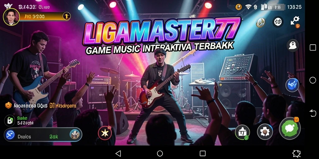Tampilan gameplay <strong>LIGAMASTER77</strong> yang penuh warna dan menarik.