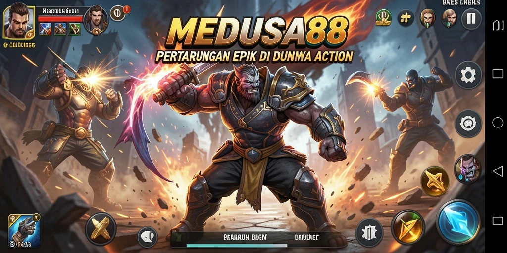 Gameplay mendebarkan dengan aksi seru di MEDUSA88.