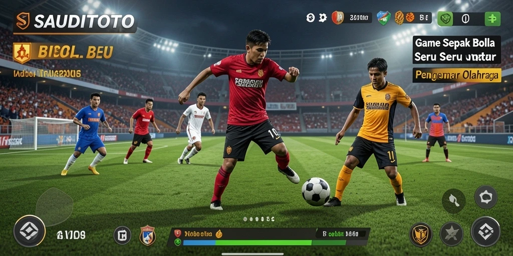 Screenshot gameplay SAUDITOTO yang menunjukkan aksi seru di lapangan.