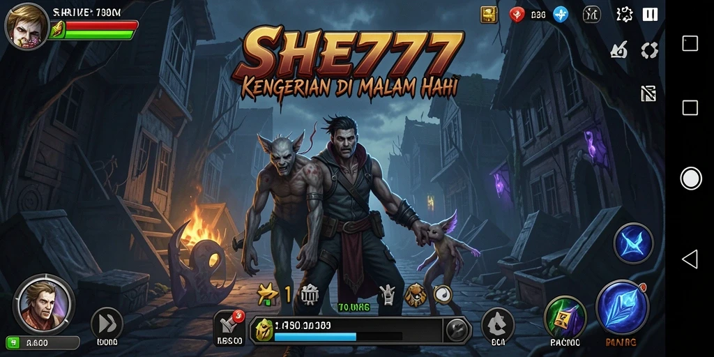 Screenshot gameplay SHE777 dengan kegelapan yang mencekam.